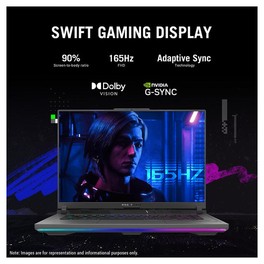 ASUS ROG Strix G16 Gaming Laptop, i9-13980HX, 16" QHD+, RTX4060