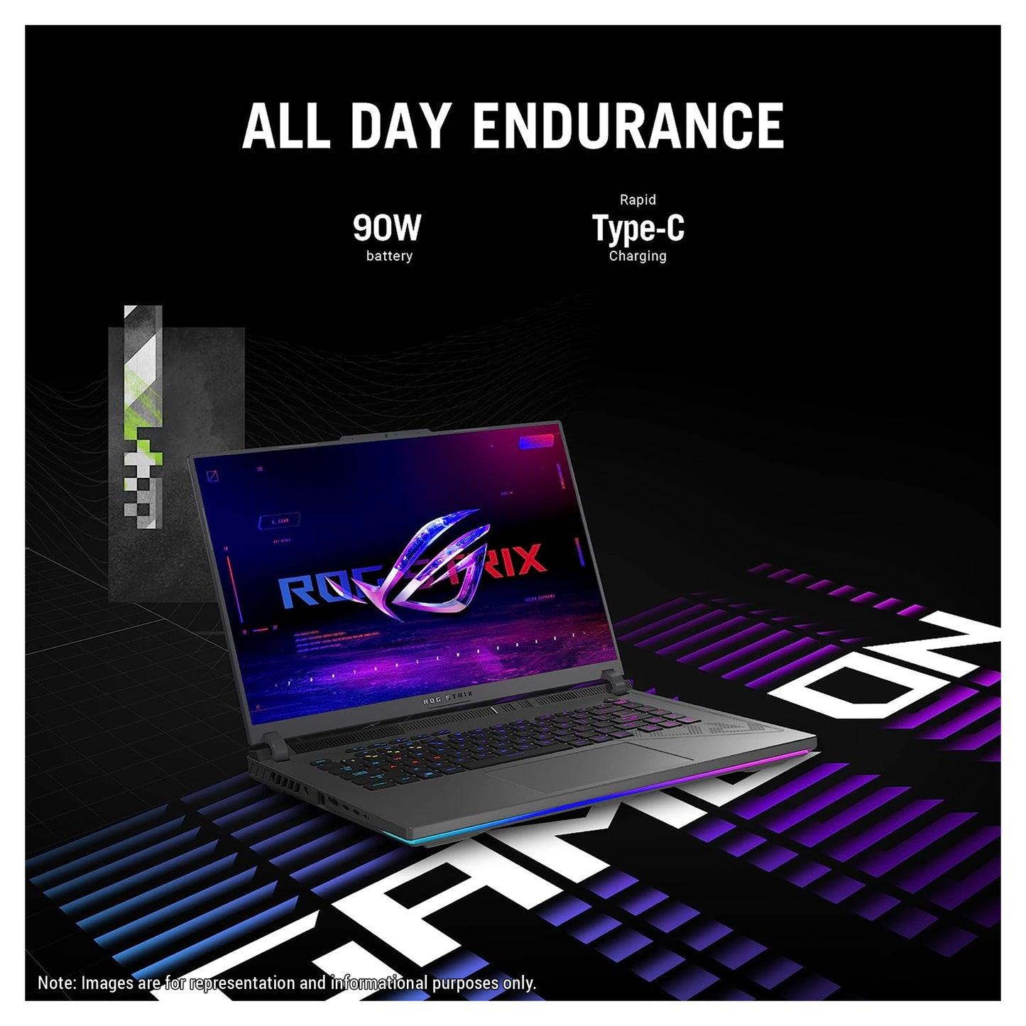ASUS ROG Strix G16 Gaming Laptop, i9-13980HX, 16" QHD+, RTX4060