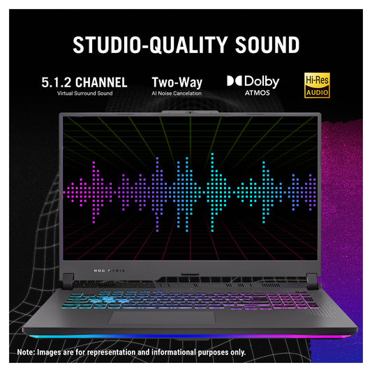 Asus Rog Strix Gaming Laptop, Ryzen 9 7845HX, 17" FHD (1920x1080) 144Hz, RTX4070