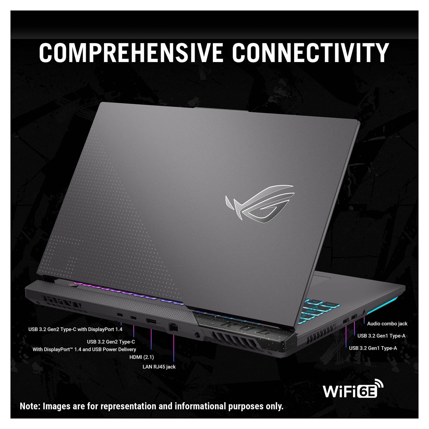ASUS ROG Strix G17 Gaming Laptop, Ryzen 9 7940HX, 17.3” QHD (2560x1440), RTX4070