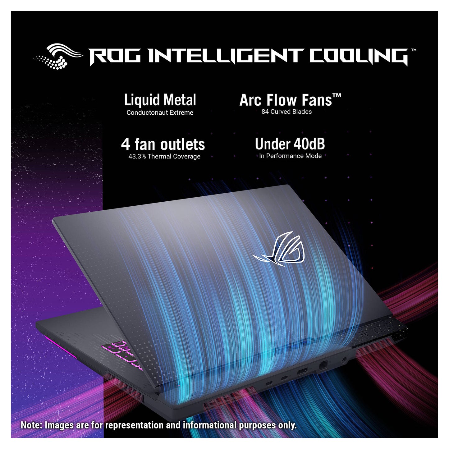 ASUS ROG Strix G17 Gaming Laptop, Ryzen 9 7940HX, 17.3” QHD (2560x1440), RTX4070