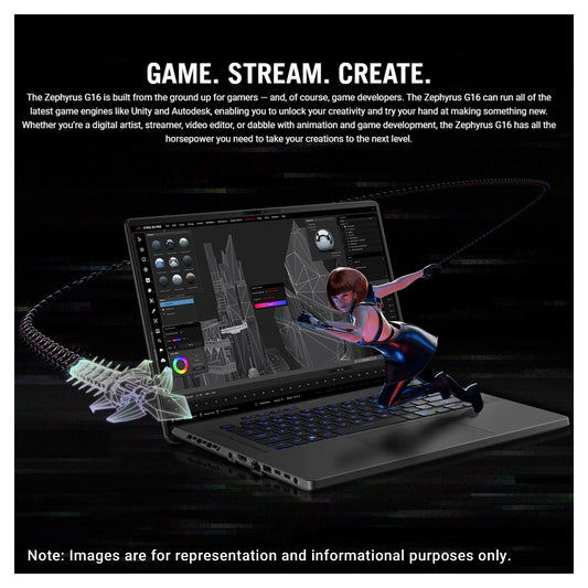 ASUS ROG Zephyrus G16 Gaming Laptop, i7-13620H, 16" FullHD, RTX 4070