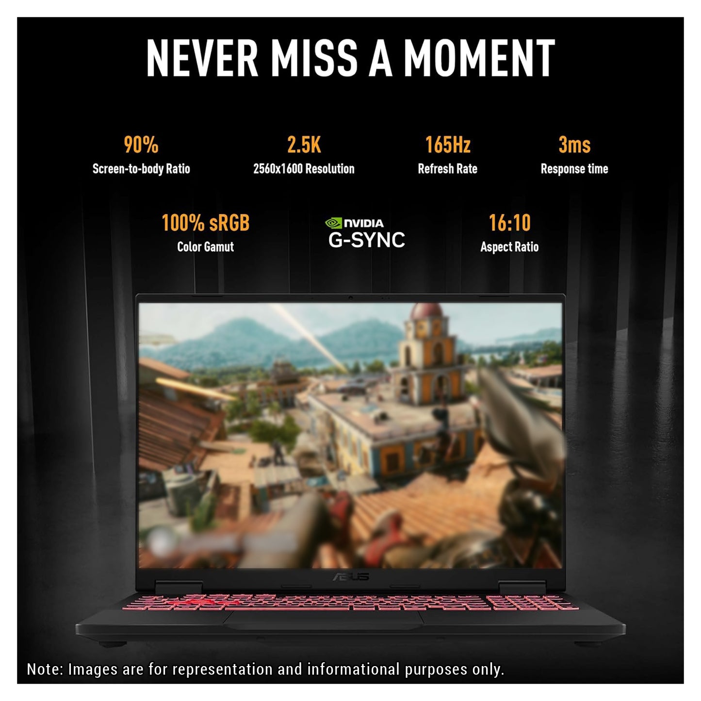 ASUS TUF A16 Copilot+ Gaming Laptop, Ryzen AI 9 HX 370, 16" WQXGA (2560x1600) 165Hz, RTX4060