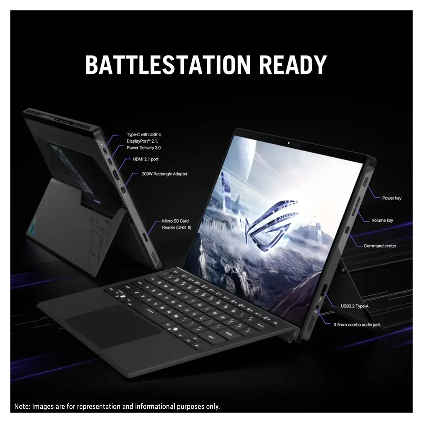 ASUS ROG Flow Z13 Gaming Laptop, Ryzen AI MAX+ 395, 13.4" 2.5K (2560x1600) 180Hz Touchscreen,W11 Pro