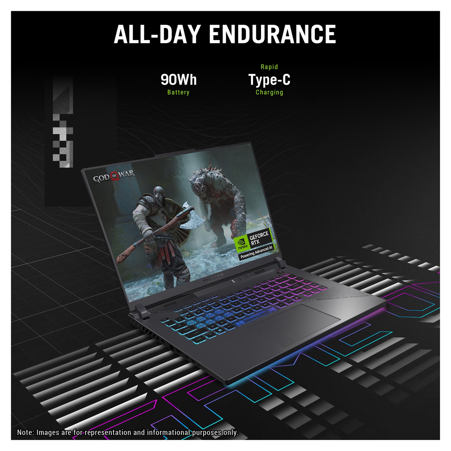 ASUS ROG Strix G16 Gaming Laptop, Ryzen 9-8940HX,16" WUXGA (1920x1200) 165Hz,RTX 5070Ti