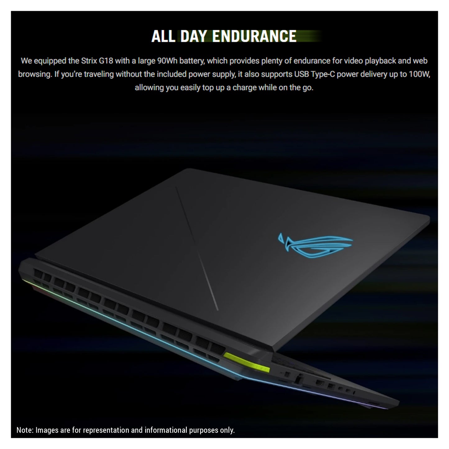 ASUS ROG Strix G18 Gaming Laptop, Ultra 9-275HX, 18" 2.5K (2560x1600) 240Hz, RTX5070Ti