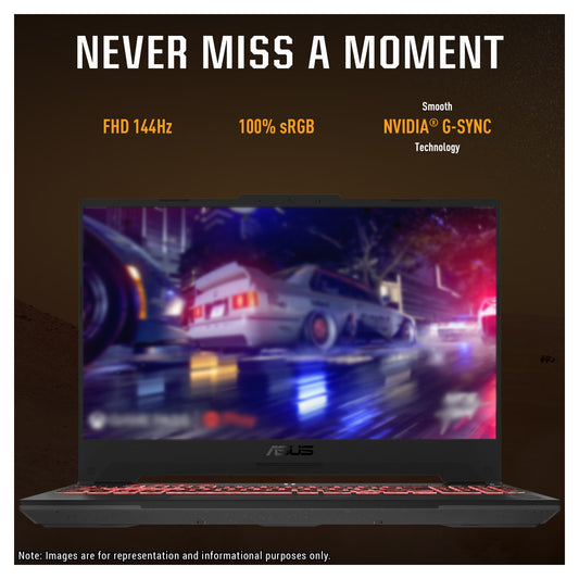 ASUS TUF A15 Gaming Laptop, Ryzen 5-7535HS, 15.6" FHD (1920x1080) 144Hz, RTX 4060