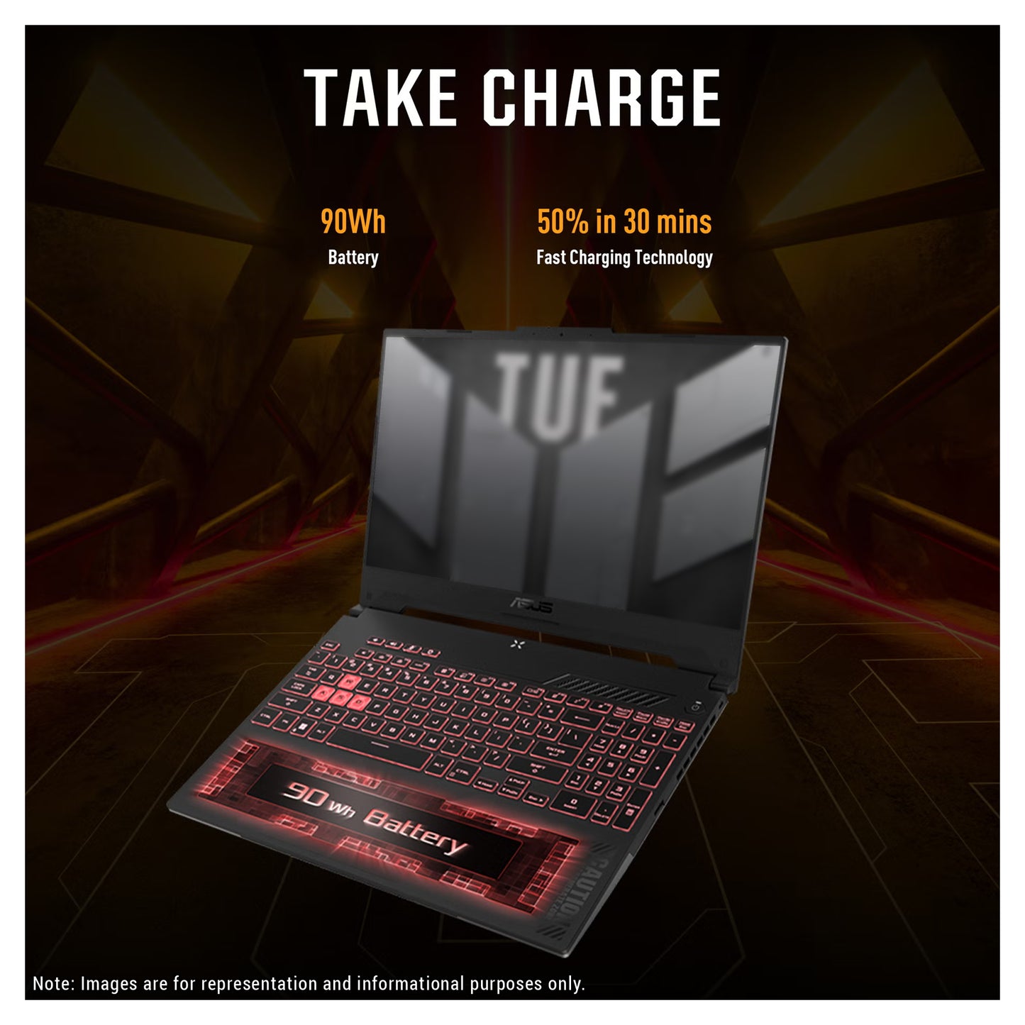ASUS TUF A15 Gaming Laptop, Ryzen 5-7535HS, 15.6" FHD (1920x1080) 144Hz, RTX 4060