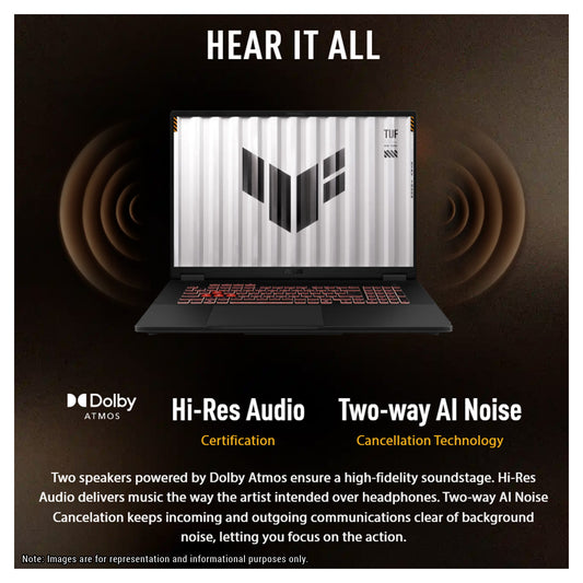 ASUS TUF A18 Gaming Laptop, Ryzen 7-260, 18" 2.5K (2560x1600) 240Hz, RTX 5070