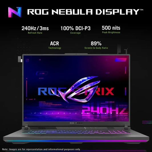 ASUS ROG Strix G18 Gaming Laptop, Ryzen 9-8940HX, 18" 2.5K (2560x1600) 240Hz, RTX5070 (Used-Like New)