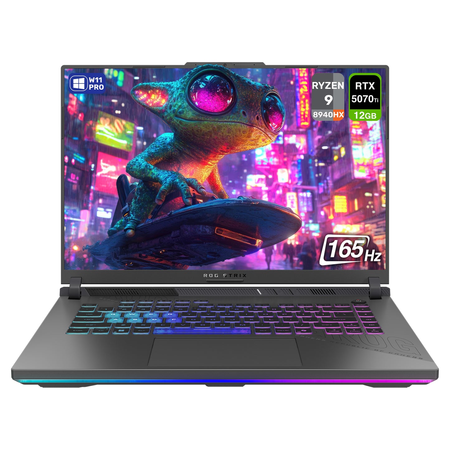 ASUS ROG Strix G16 Gaming Laptop, Ryzen 9-8940HX,16" WUXGA (1920x1200) 165Hz,RTX 5070Ti