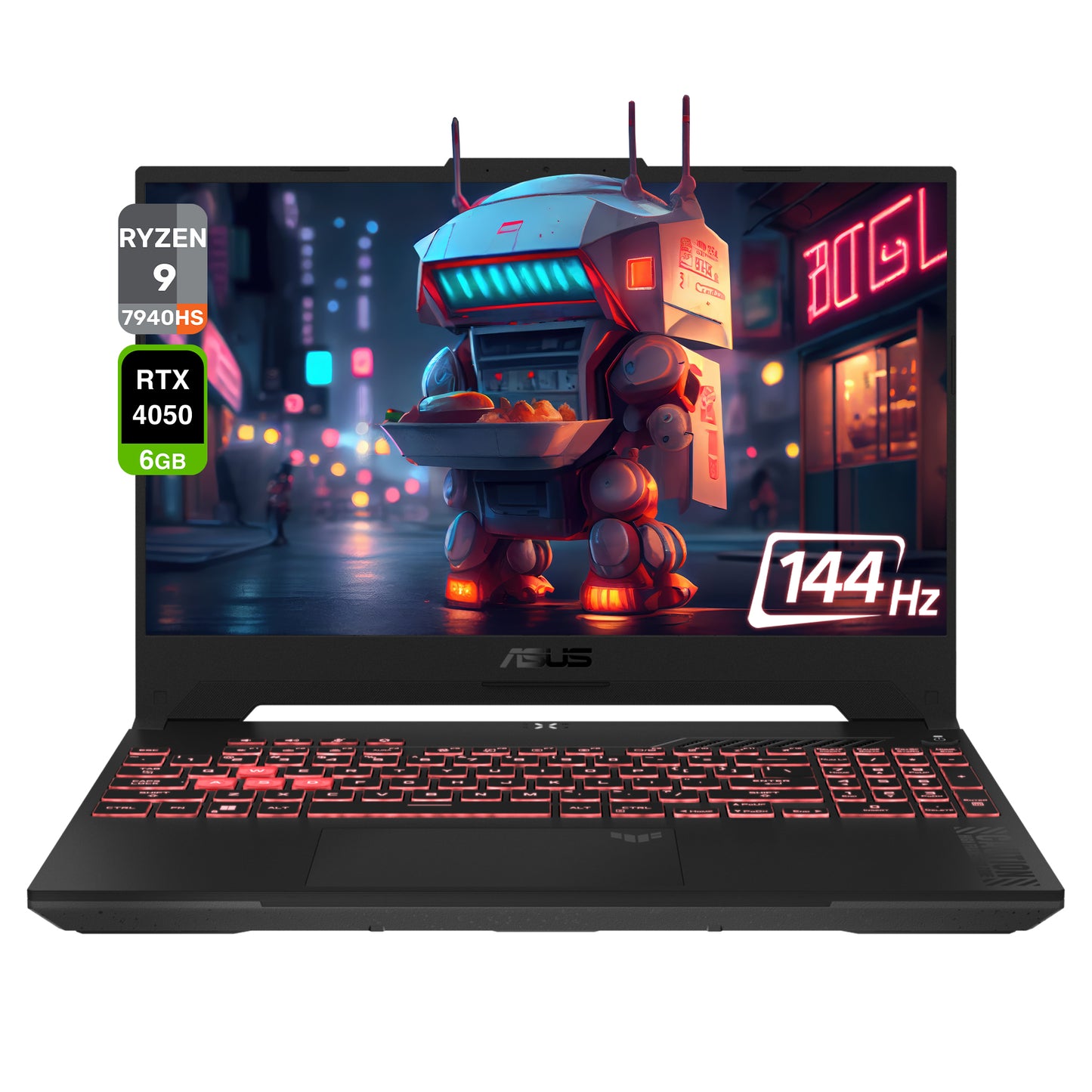 ASUS TUF A17 Gaming Laptop, Ryzen 9 7940HS, 17.3” FHD, RTX4050