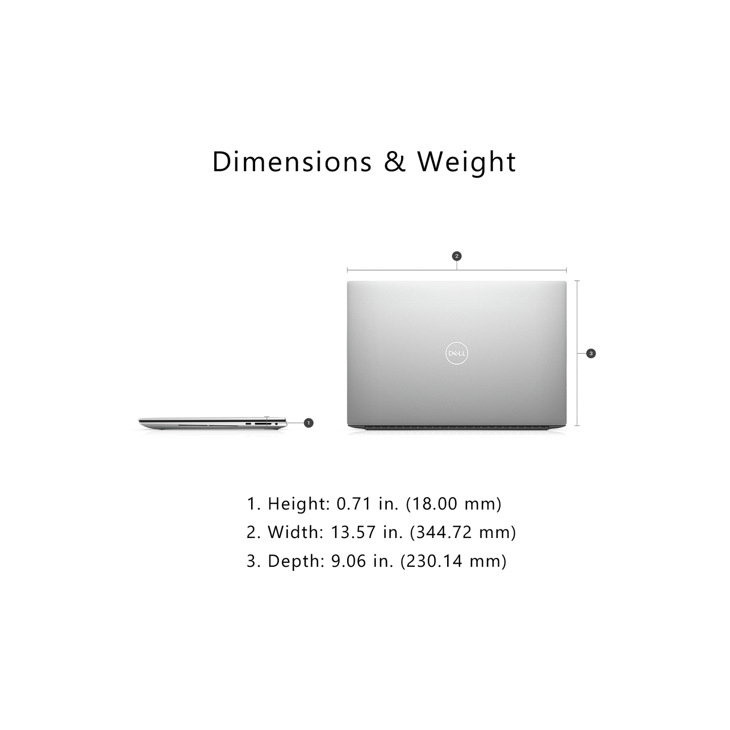 Dell XPS 15 9530 Laptop, i7-13700H, 15.6" FullHD+, Fingerprint Reader, W11Home