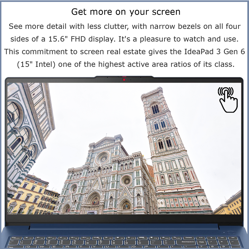 Lenovo IdeaPad 3 Laptop, 15.6" FHD Touch, i5-1155G7, W11Home