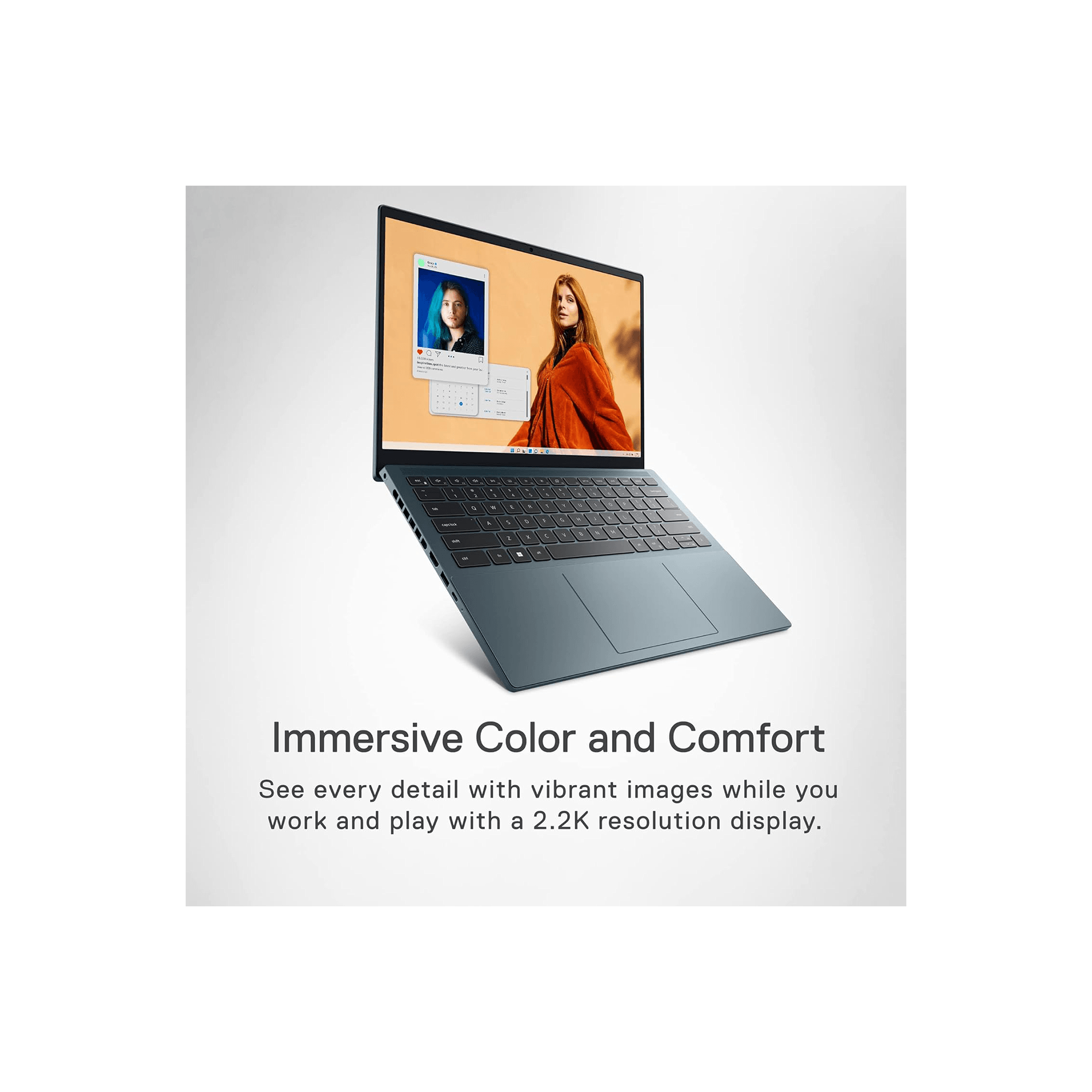 Dell Inspiron 14 Plus 7420 Laptop, 14" 2.2K Display, Intel Core i7-12700H, Intel Iris Xe, Windows 11 Pro, Atlantic Green