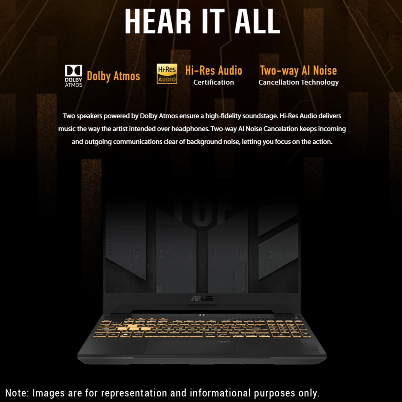 ASUS TUF F15 Gaming Laptop, 15.6", i9-13900H, RTX4060, W11Home