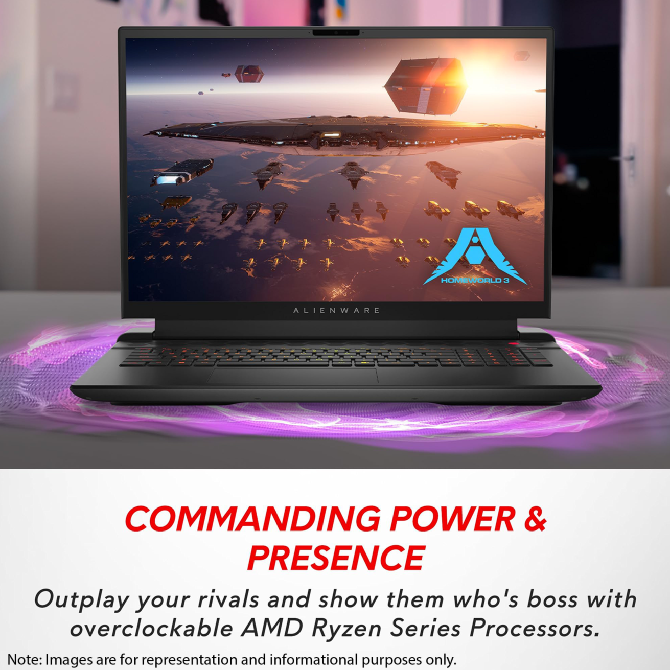 Alienware M18 Gaming Laptop, 18" FHD+, Ryzen 9 7845HX, RTX4080, W11Home