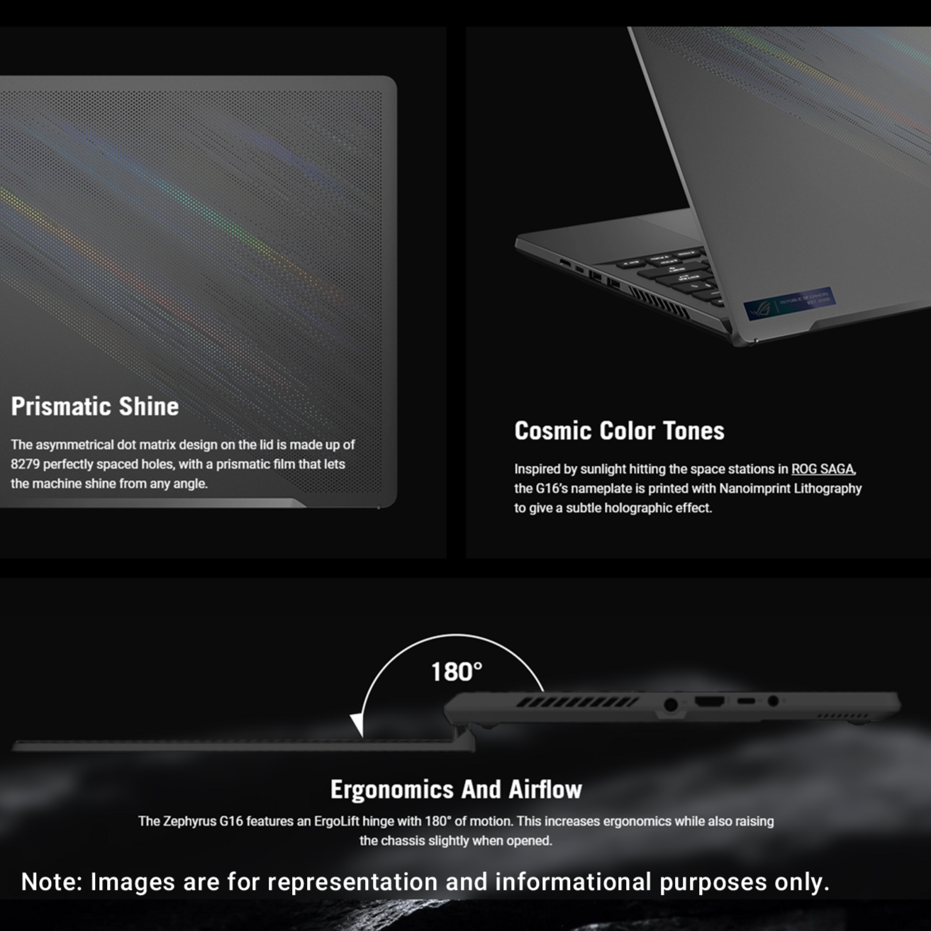 ASUS ROG Zephyrus G16 Gaming Laptop, 16" FHD, i7-13620H, RTX4060, W11Home