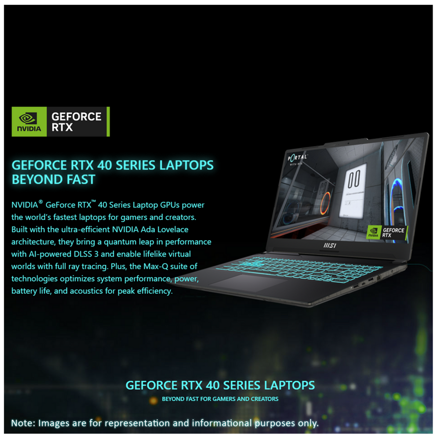 MSI Cyborg Gaming Laptop, 15.6" FullHD, i7-12650H, RTX4060, W11Home