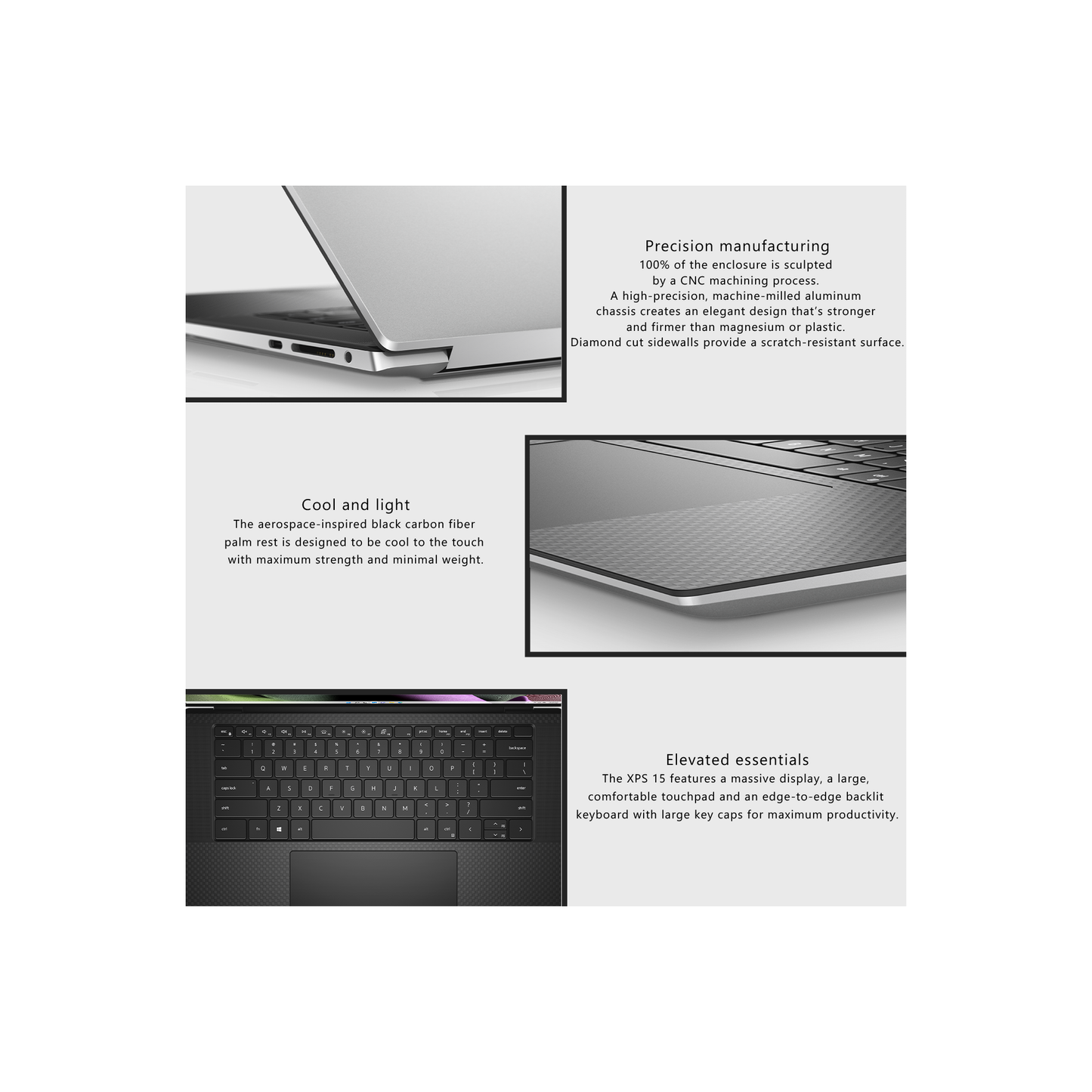 Dell XPS 15 9530 Laptop, i7-13700H, 15.6" FullHD+, Fingerprint Reader, W11Home