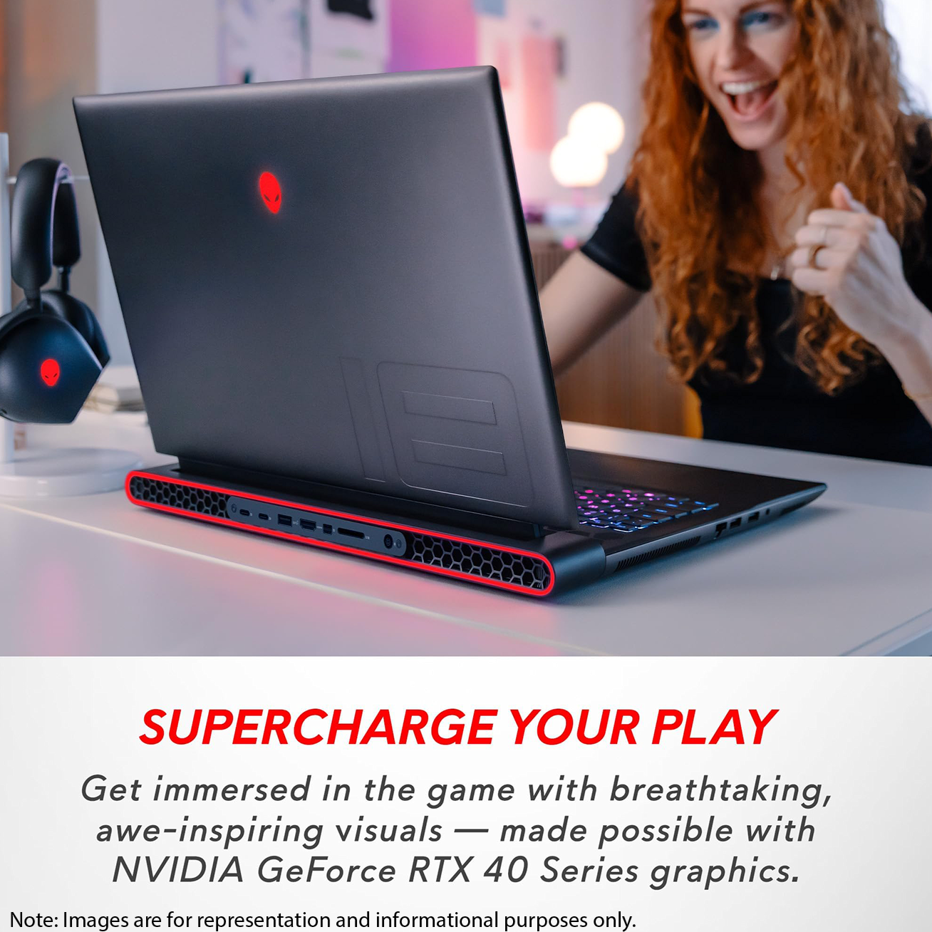 Alienware M18 Gaming Laptop, 18" FHD+, Ryzen 9 7845HX, RTX4080, W11Home