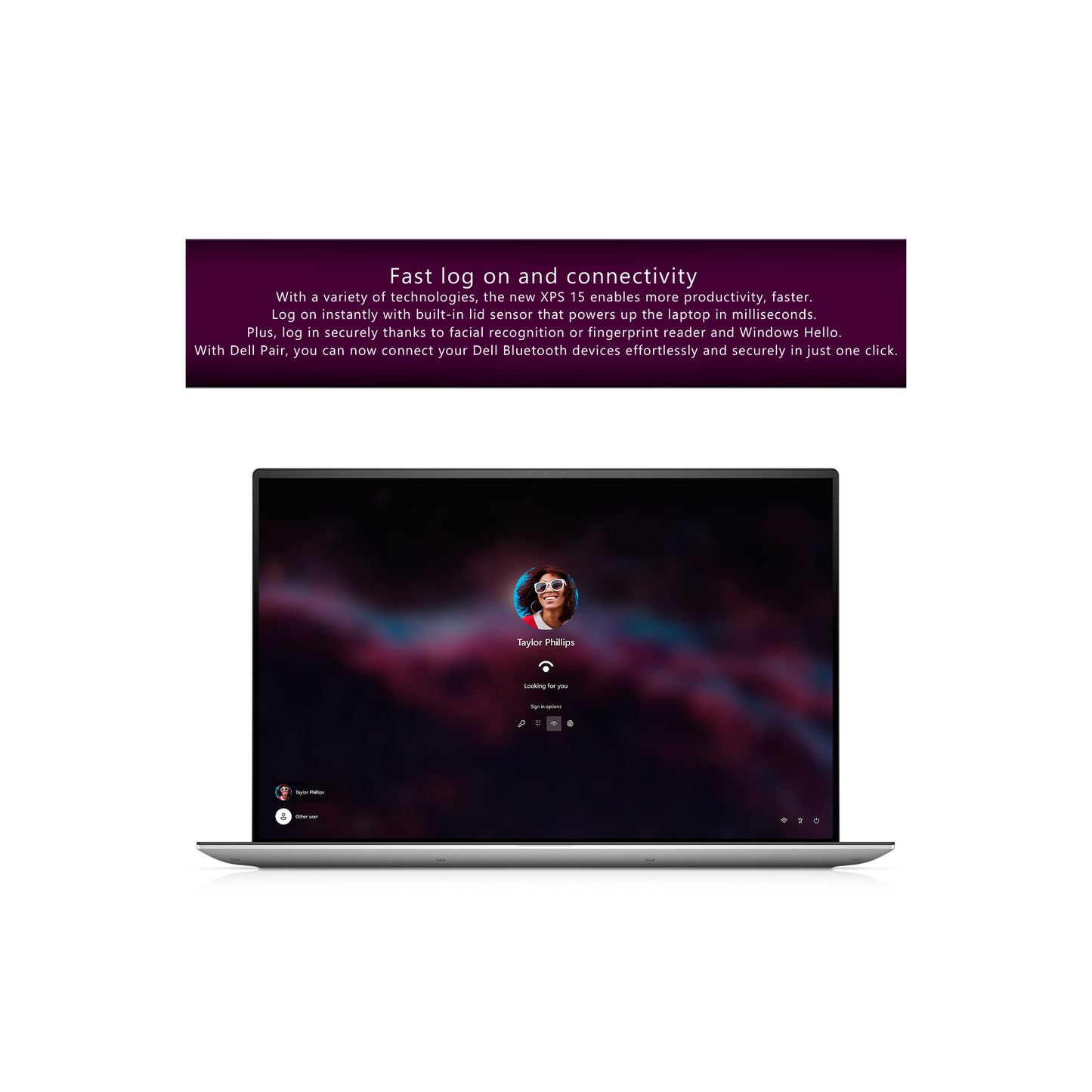 Dell XPS 15 9530 Laptop, i7-13700H, 15.6" FullHD+, Fingerprint Reader, W11Home