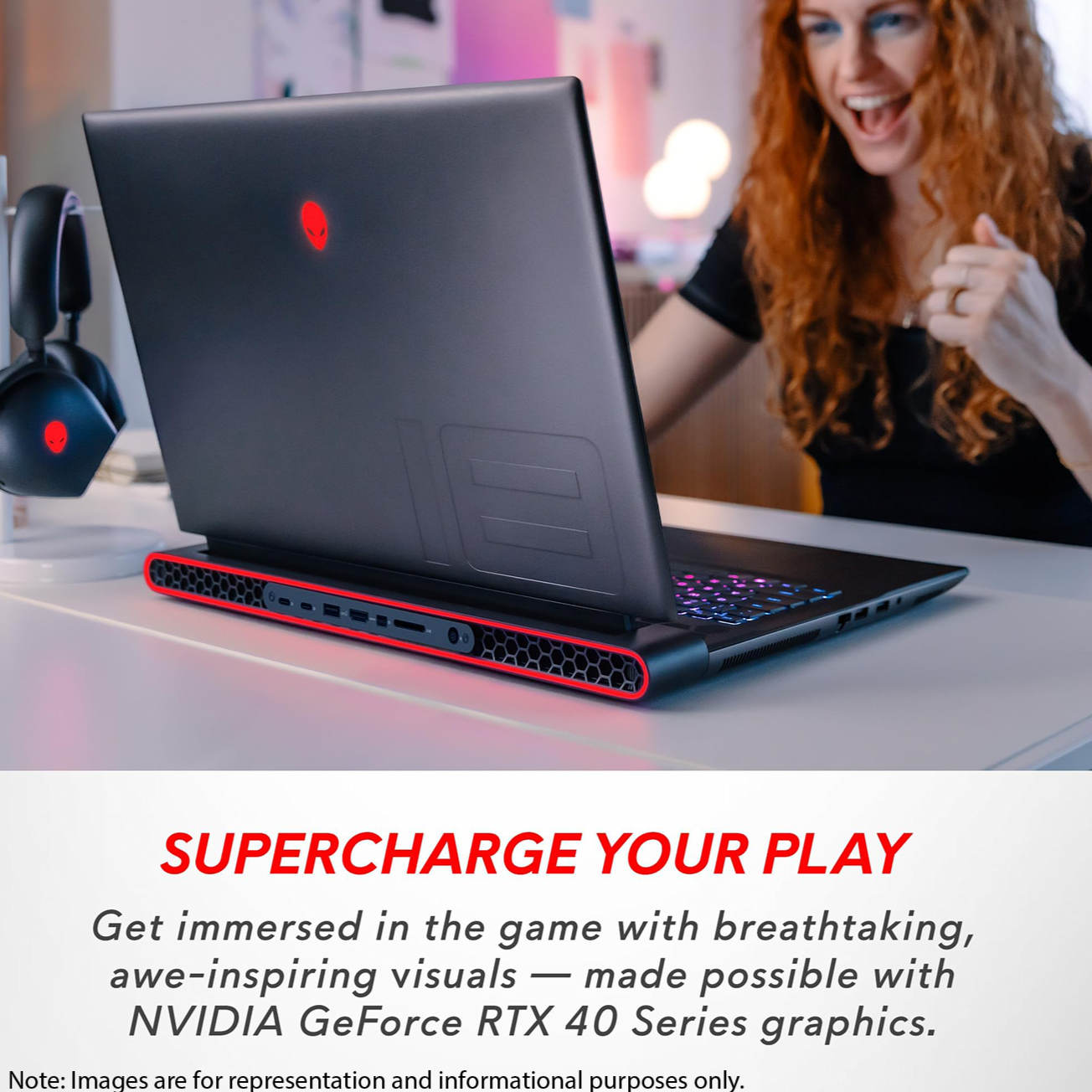 Alienware M18 Gaming Laptop, 18" FHD+, Ryzen 9 7845HX, RTX4080, W11Home