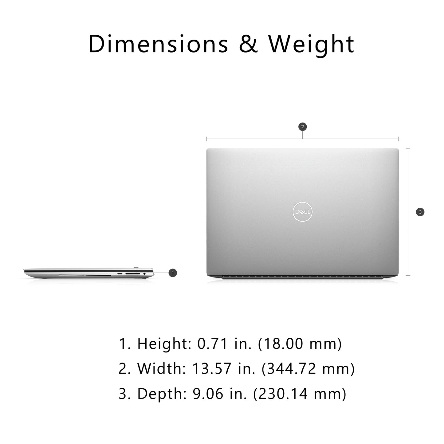Dell XPS 15 9520 (Latest Model) Laptop, i7-12700H, FHD+, Non Touch, RTX3050 W11Pro (Used-Like New))