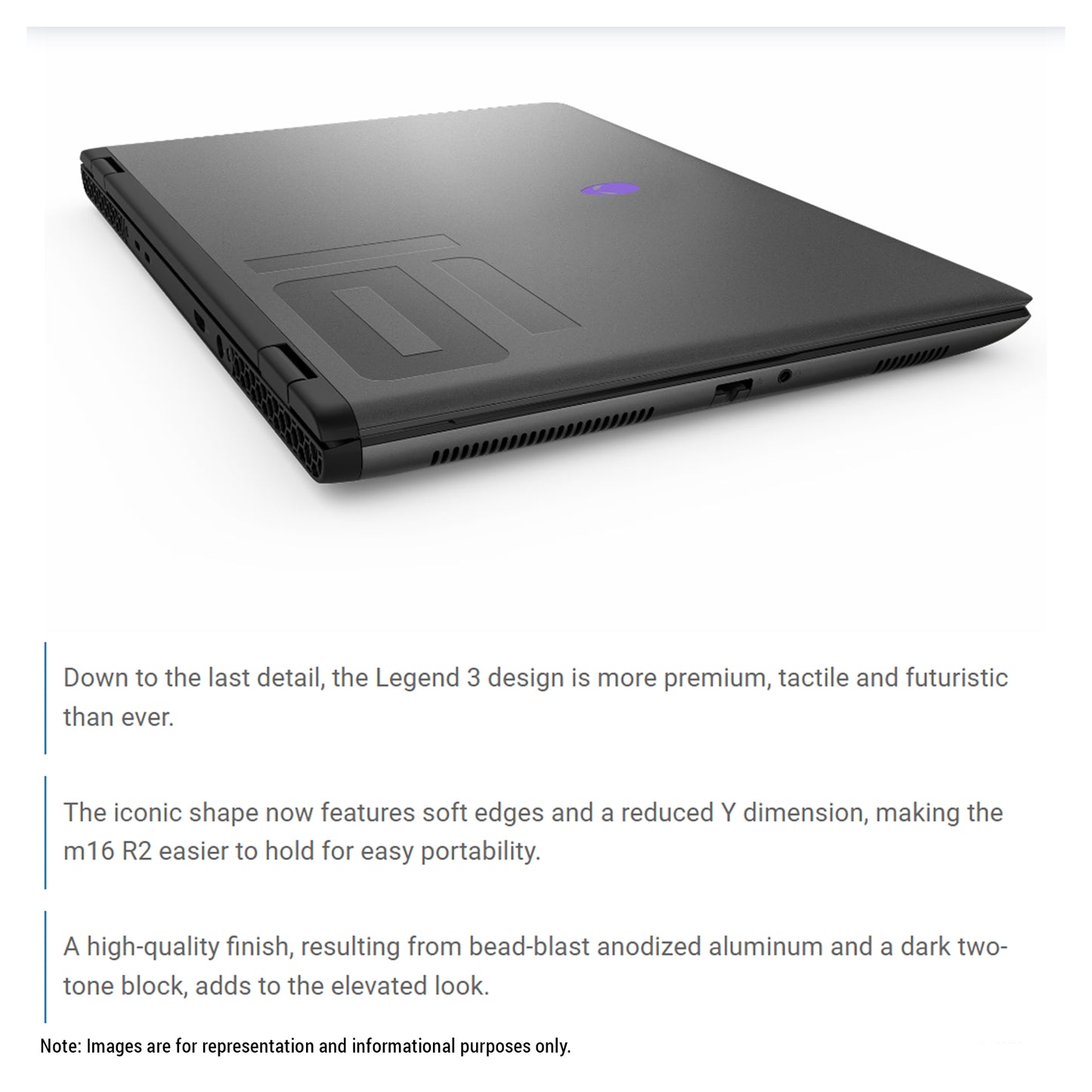 Alienware M16 R2 Gaming Laptop, Ultra 7-155H, 16" QHD+, RTX4070