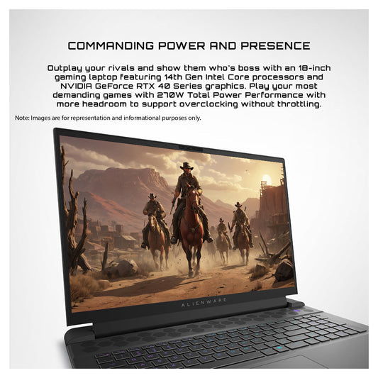 Alienware M18 R2 Gaming Laptop, i9-14900HX, RTX4080, W11 Home (Used-Good)