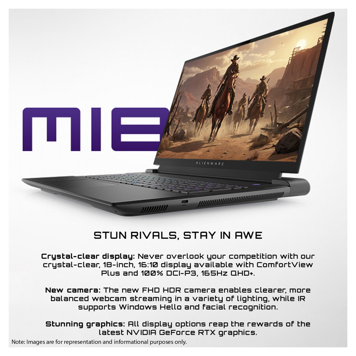 Alienware M18 R2 Gaming Laptop, i9-14900HX, RTX4080, W11 Home (Used-Good)