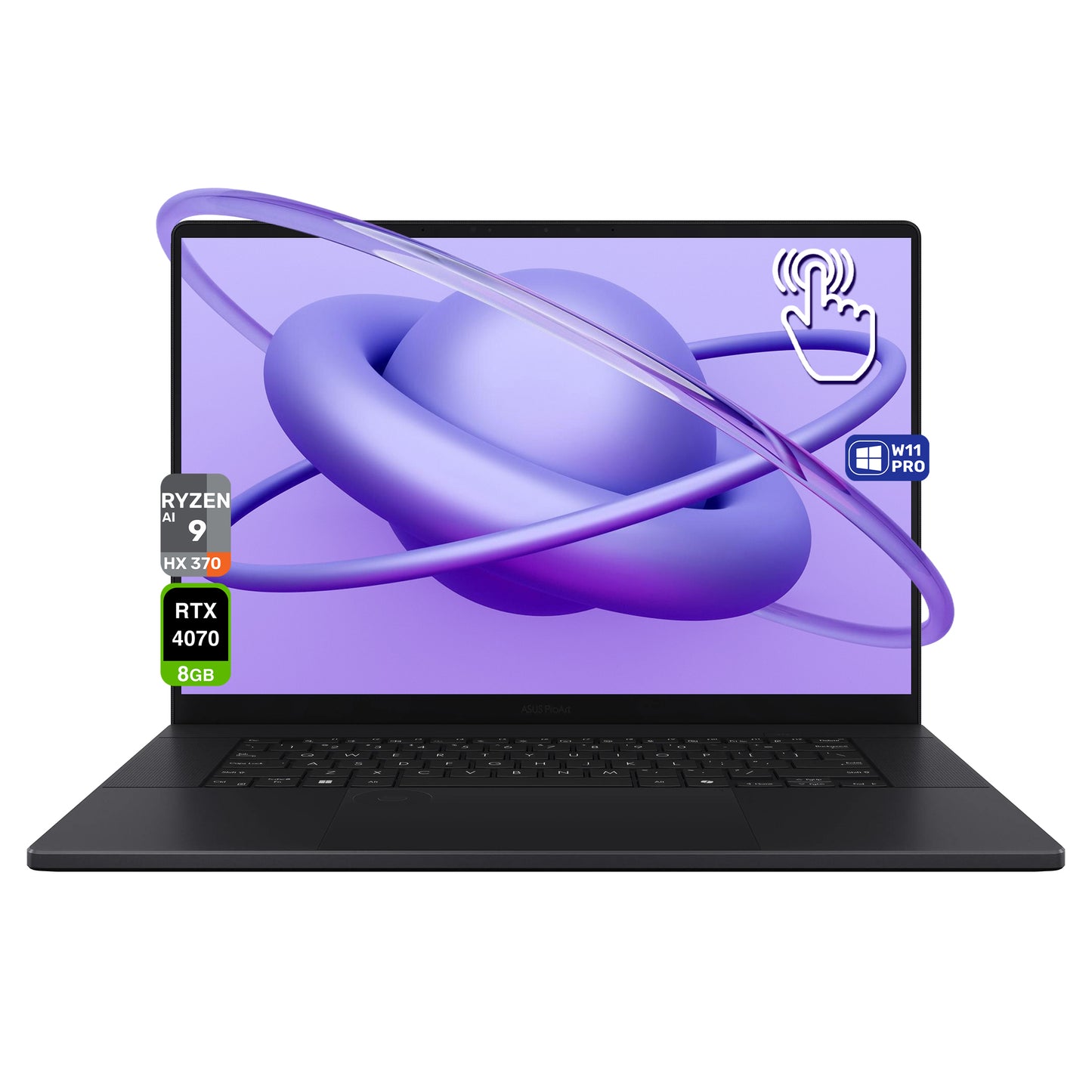 ASUS ProArt P16 Copilot+ Laptop, Ryzen AI 9 HX 370, 16" 4K (3840x2400) Touch Screen, RTX 4070