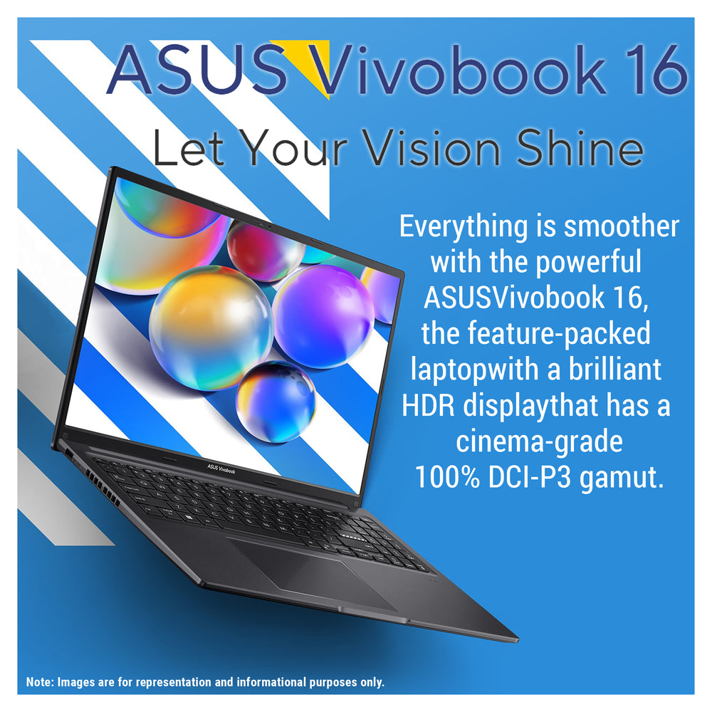 ASUS Vivobook 16 Laptop, i5-13500H, 16" WUXGA, W11Home