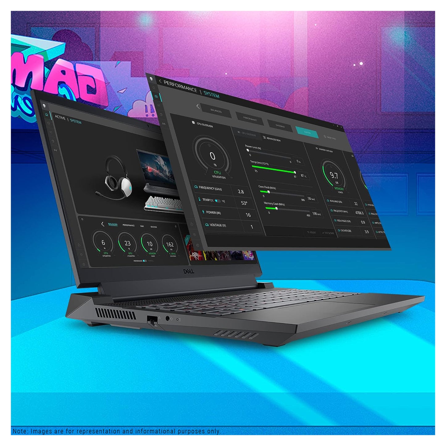 Dell G15 5530 Gaming Laptop, 15.6" FullHD, i7-13650HX, RTX4060, W11Home