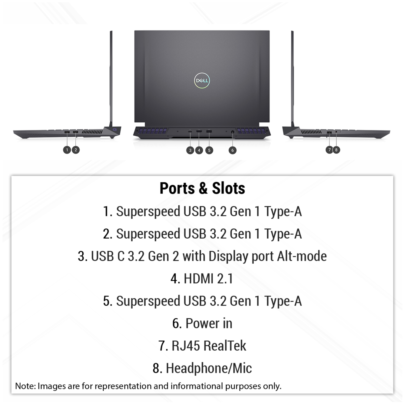 Dell G16 7630 Gaming Laptop, i9-13900HX, 16" QHD, RTX4070