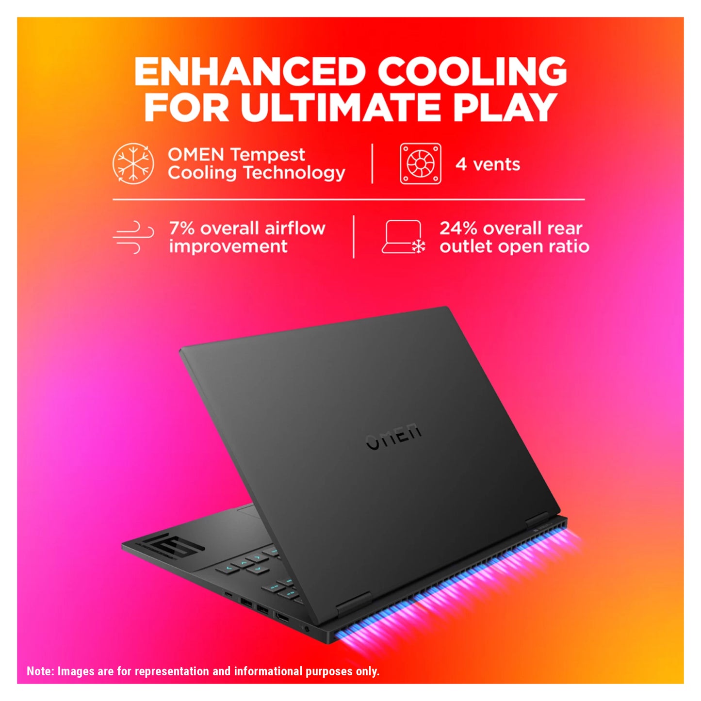 HP OMEN Gaming Laptop, i7-13620H, 16.1" FHD (1920x1080), RTX4060