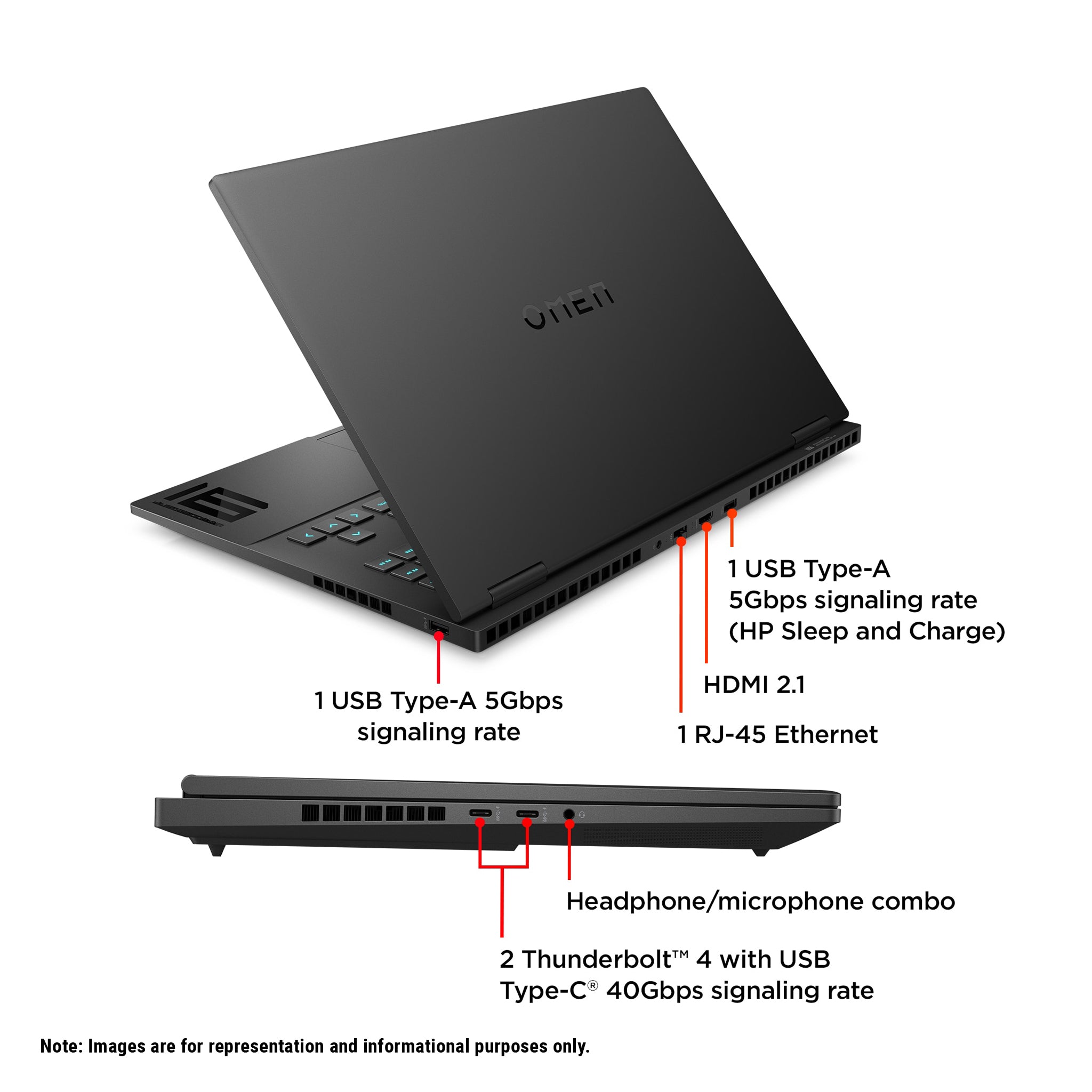 Hp Omen Gaming Laptop, i9-14900HX, 16.1" FHD, RTX4080, W11Home
