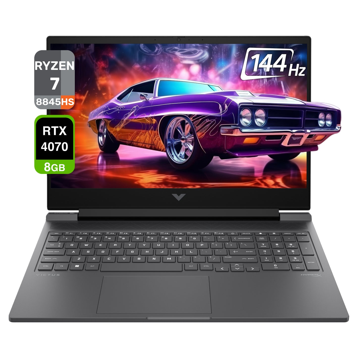 HP Victus Gaming Laptop, Ryzen 7 8845HS, 16.1" FHD, RTX4070