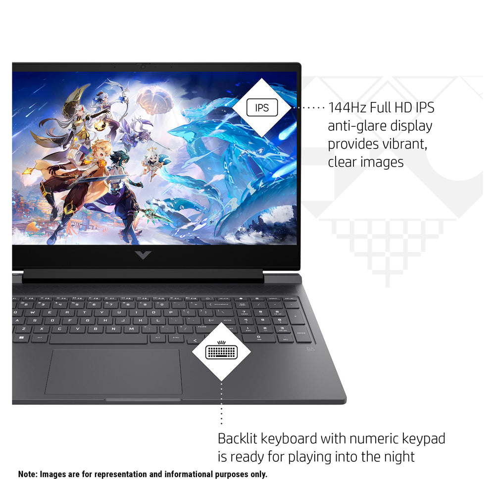 HP Victus Gaming Laptop, i7-13700H, 16.1" FullHD, RTX4070, W11Home