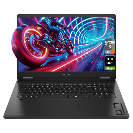 HP OMEN 17 Gaming Laptop, Ryzen AI 9-365, 17.3" FHD (1920x1080) 144Hz, RTX5070