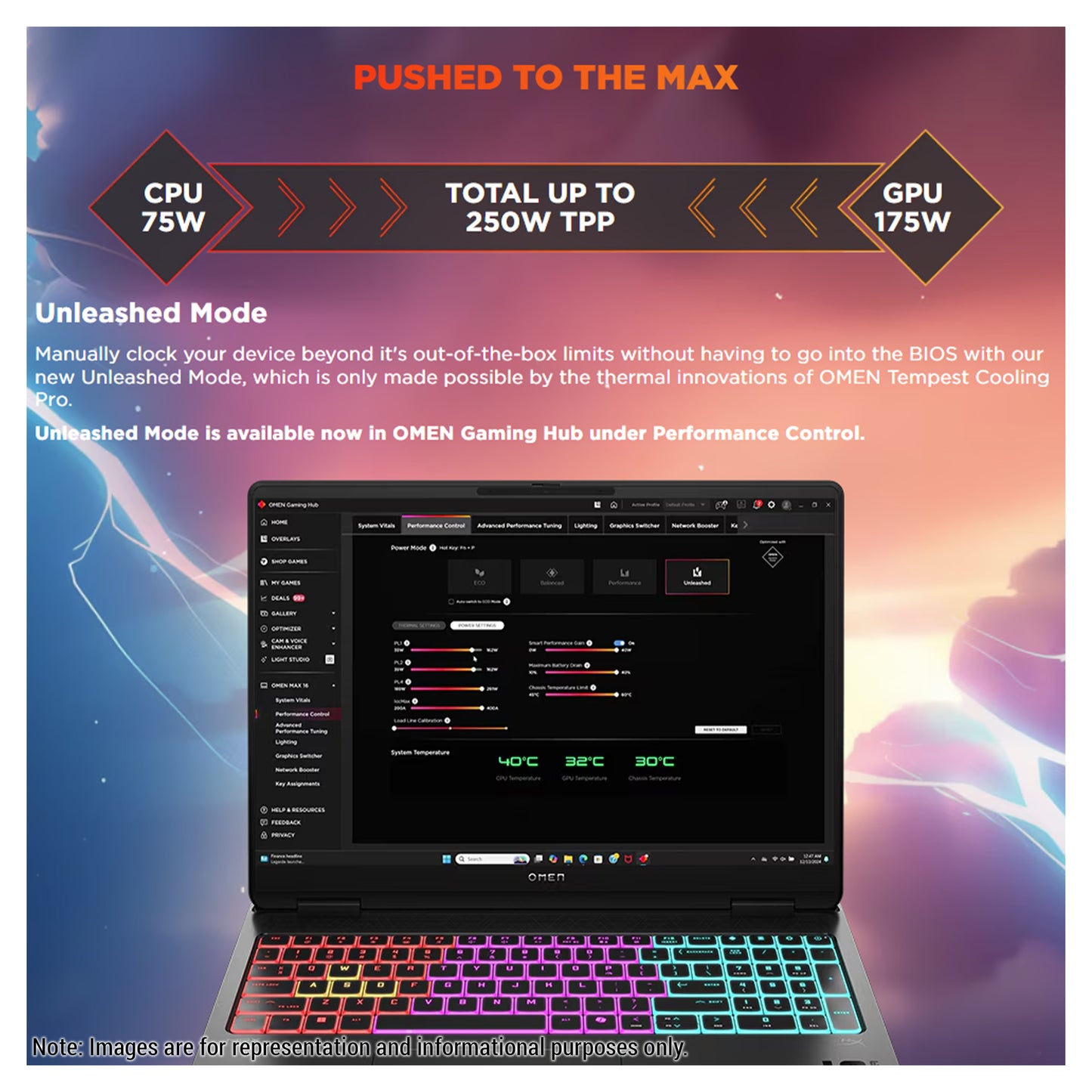 HP OMEN 16 MAX Gaming Laptop, Ryzen AI 7 H 350, 16" WQXGA (2560x1600) 240Hz, RTX5070
