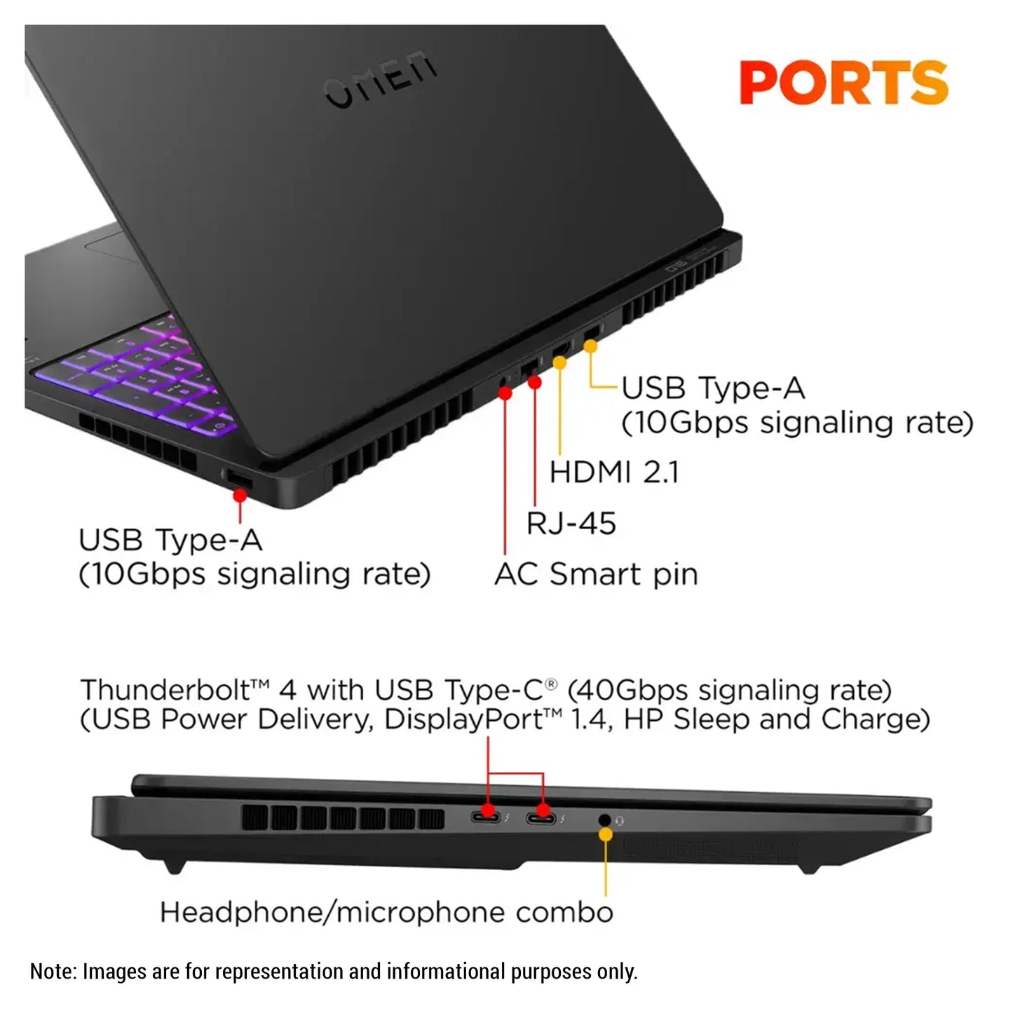 HP OMEN 16 MAX Gaming Laptop, Ryzen AI 7 H 350, 16" WQXGA (2560x1600) 240Hz, RTX5070