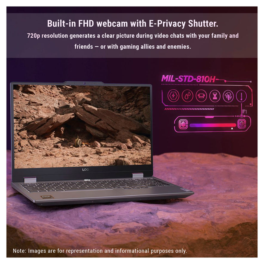Lenovo LOQ 15 Gaming Laptop, Ryzen 7 8845HS, 15.6" FHD (1920x1080), RTX4060