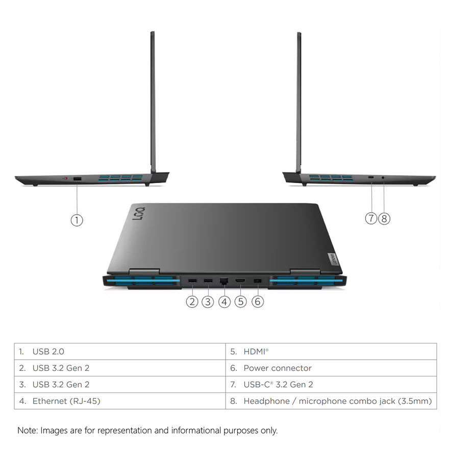 Lenovo LOQ Gaming Laptop, 15.6" FHD, i5-13420H, RTX3050, W11Home