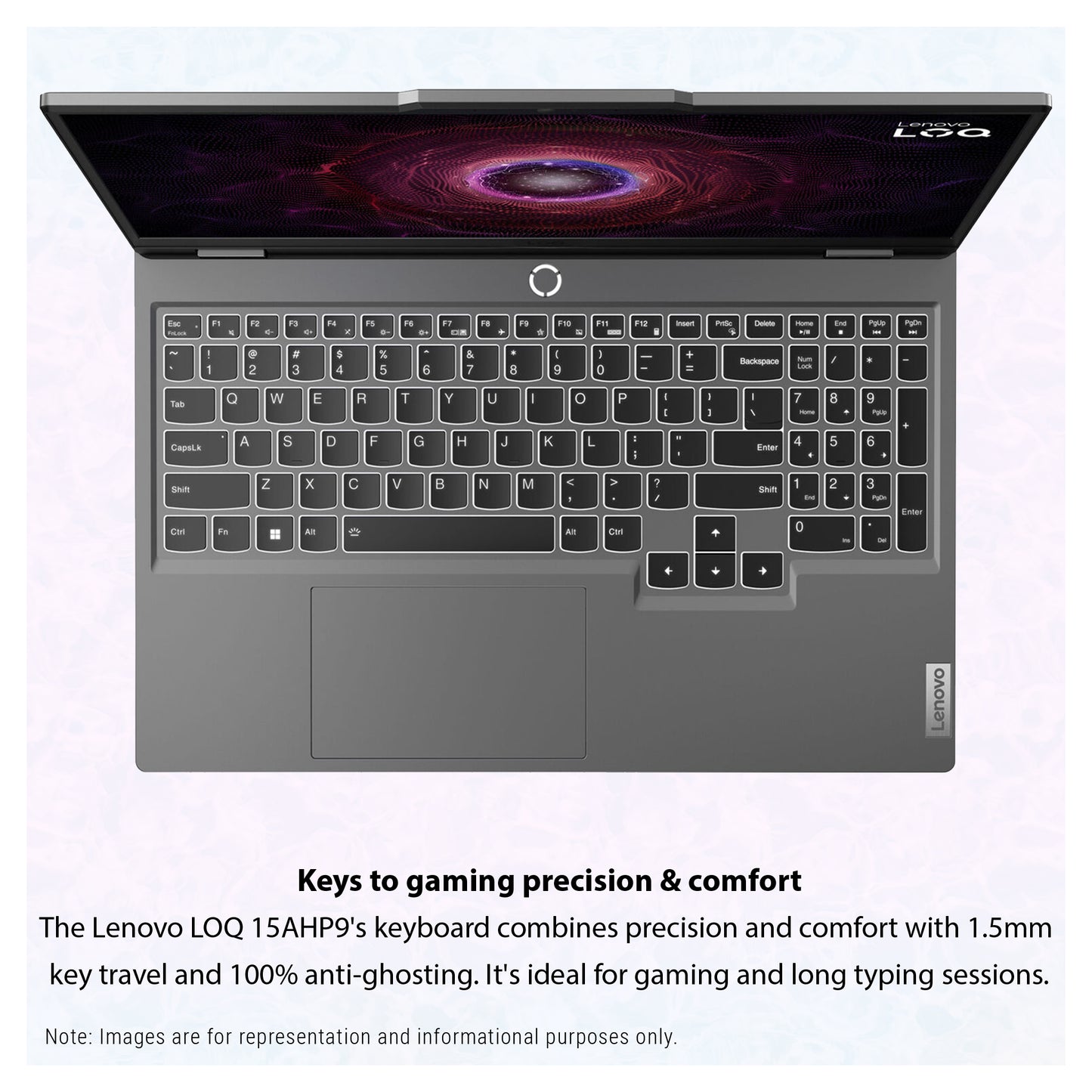 Lenovo LOQ Laptop, Ryzen 7 8845HS, 15.6" FHD, RTX4060