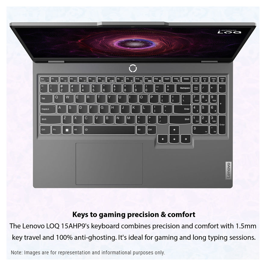 Lenovo LOQ Laptop, Ryzen 7 8845HS, 15.6" FHD, RTX4060