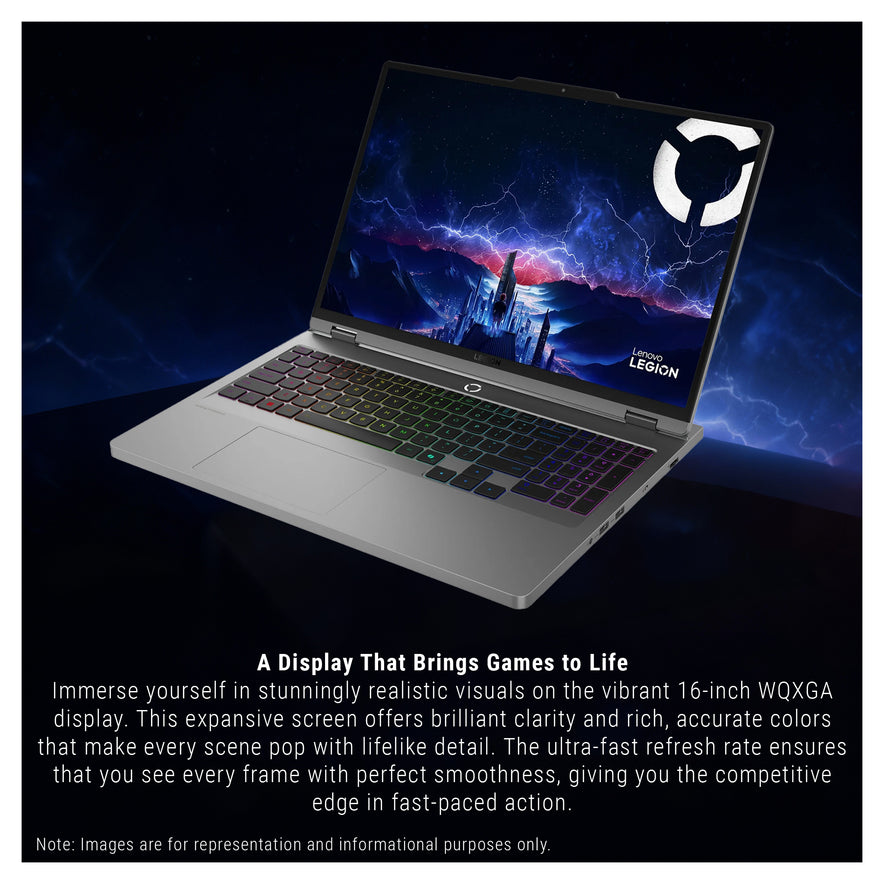 Lenovo Legion 5i Gaming Laptop, Ultra 9-275HX, 16" WQXGA (2560x1600), RTX 5060