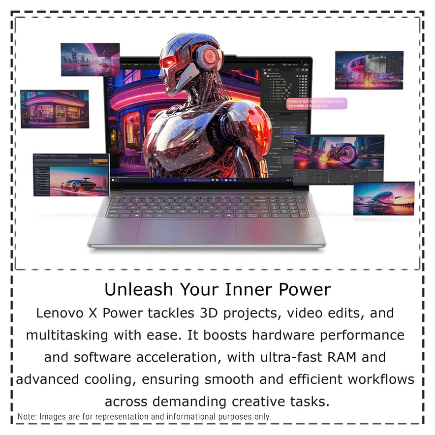 Lenovo Yoga Pro 9i Laptop, Ultra 9-285H, 16" 3.2K (3200x2000) OLED Touchscreen, RTX5060