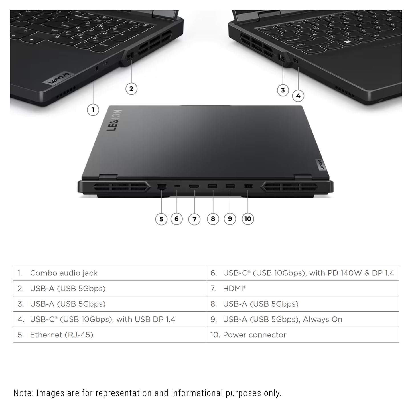 Lenovo Legion Pro 5i G9 Gaming Laptop, i7-14700HX, 16" WQXGA, RTX4070