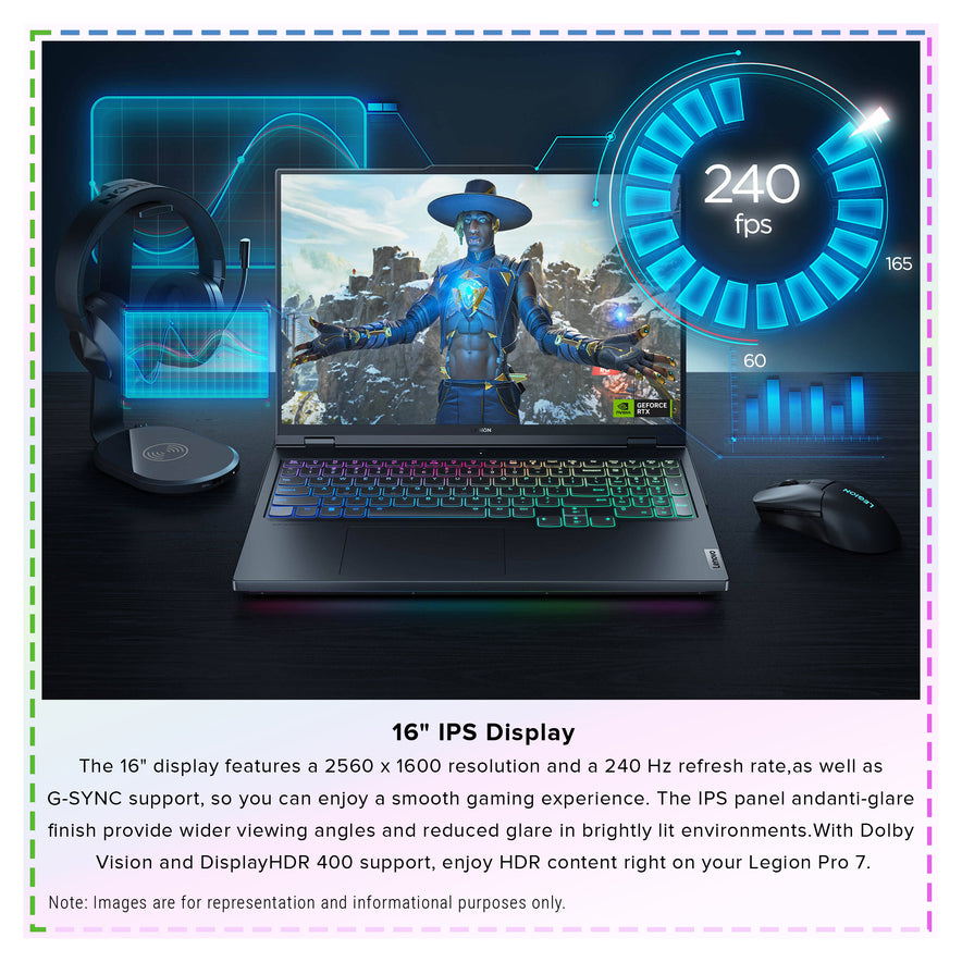 Lenovo Legion Pro 7 Gaming Laptop, i9-14900HX, 16" WQXGA (2560x1600), RTX4090, W11Home